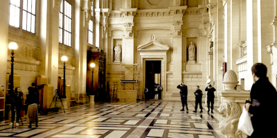 Salle Voltaire de la cour de justice de Paris.